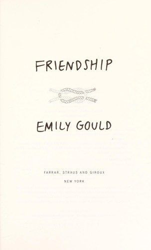 Friendship by Emily Gould